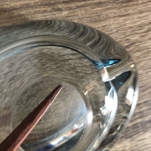 Vtg Holmegaard Blue Glass Ashtray - Picture 9 of 9